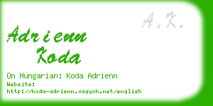 adrienn koda business card